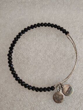 alex and ani crystal bracelet bangle black 163